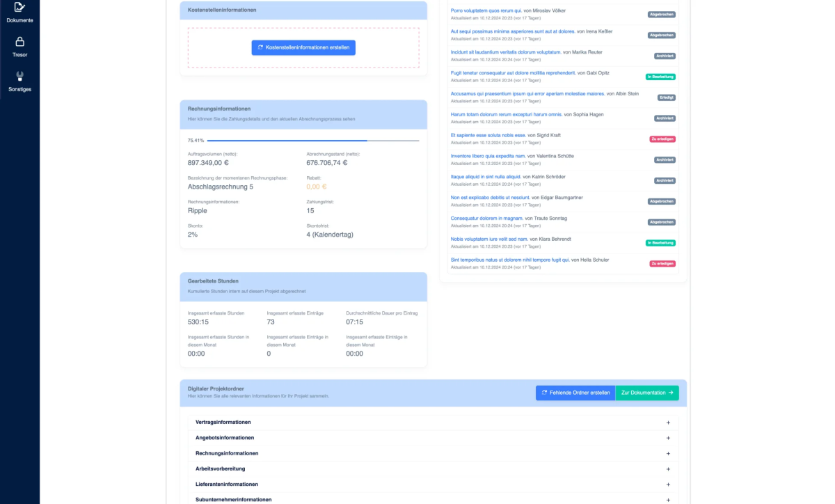 DigiConstruct Digital Project Folder